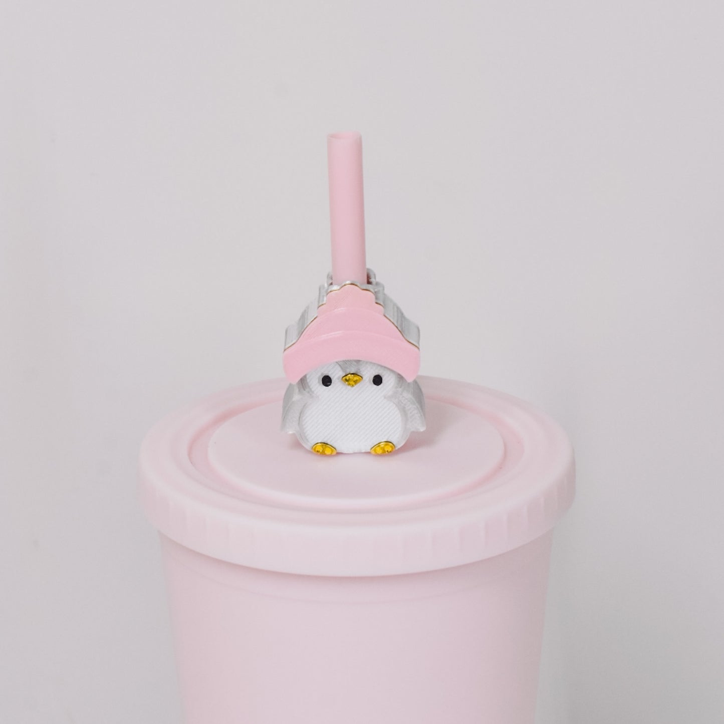 Penguin Straw Charm
