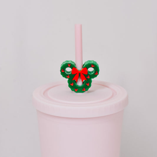 Wreath Straw Charm