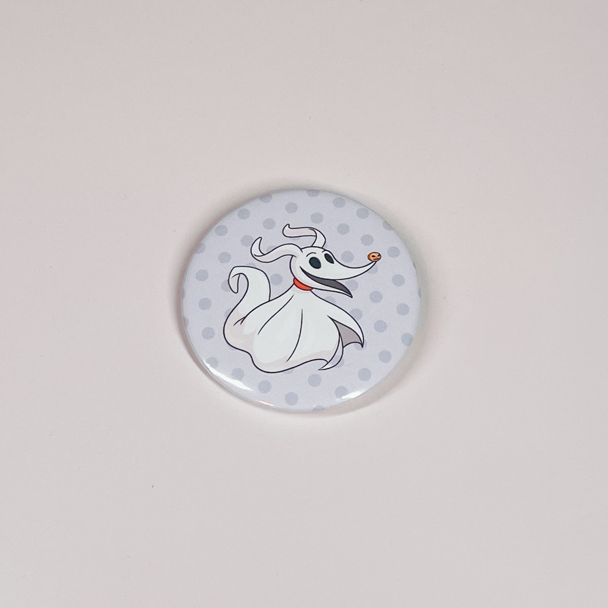 Ghost Dog Button Pin