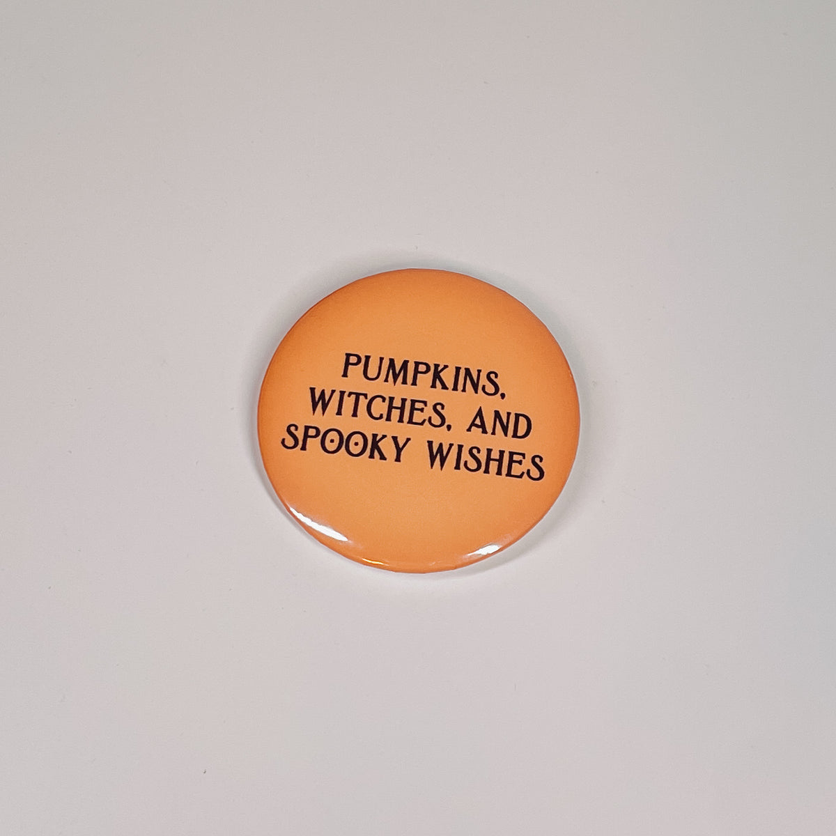 Spooky Wishes Button Pin