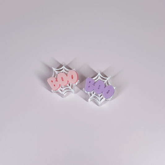 Boo Web Straw Charm