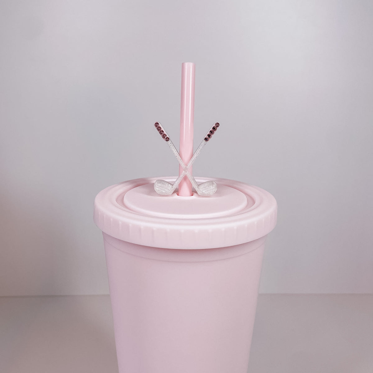 Golf Club Straw Charm